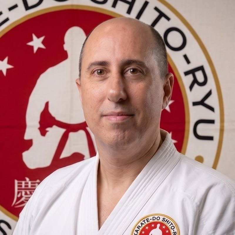 Sensei Gonzalo Figueroa in karate gi